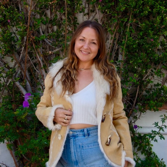 Leather and fur Pennylane boho coat sz small to medium - Picture 2 of 7